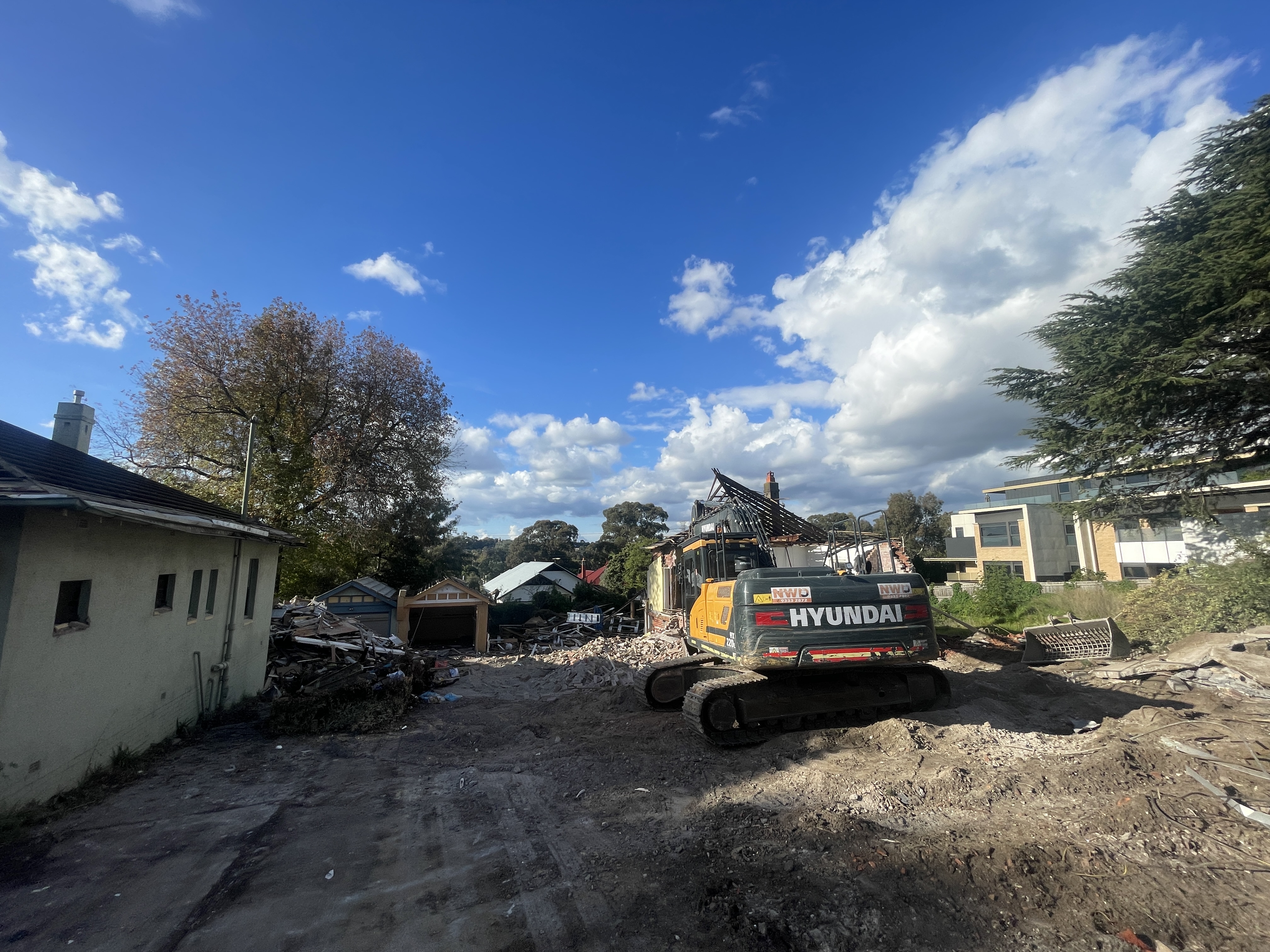 Demolition in Glen Iris