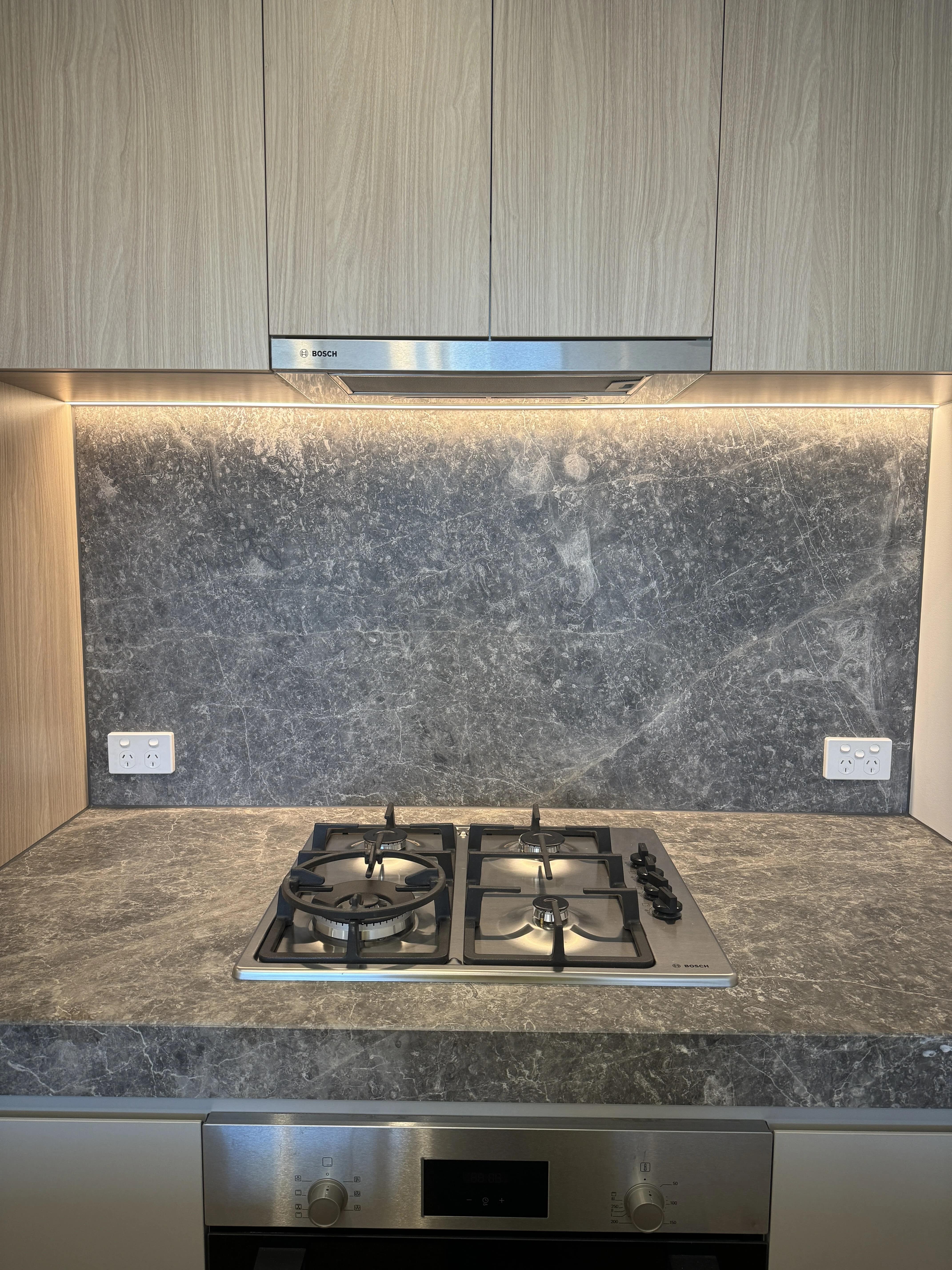 Marble benchtop & splashbacks